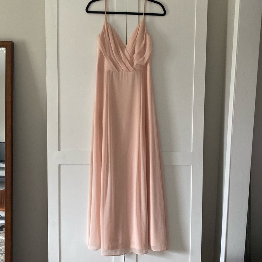 Levkoff | Shell Pink bridesmaids dress